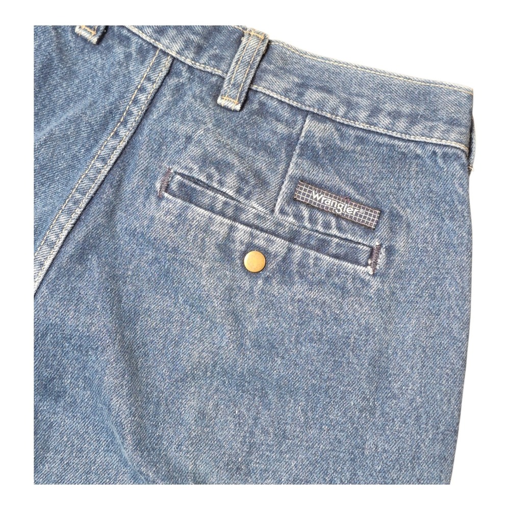 VTG Wrangler Womens 10 USA Made High Rise Mom Jeans Tapered Western Denim